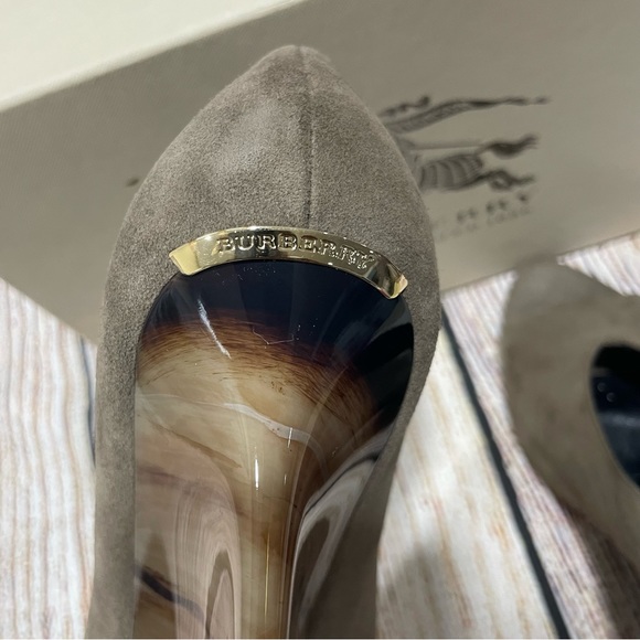 Burberry Brown Wedge Heels Sz 41 (US 11) - Picture 6 of 6
